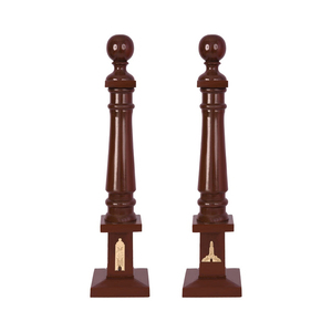 Juego de Columnas Masónicas de Madera Pulida Personalizadas para la Logia Azul, Nivelador de Plomada, Modelo OEM DI-RA-MGS-09-2026 - Product Image 1