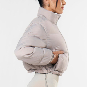 Chaqueta Corta de Invierno para Mujer con Logotipo Personalizado, Estilo Burbuja, Impermeable, Reversible, Gruesa, Acolchada, Informal y Cálida para Damas - Product Image 3