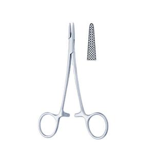 Portaagujas de Acero Inoxidable WRIGHT DERF de 12.5CM con Electricidad para Instrumentos Quirúrgicos - Product Image 1