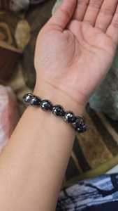 Perles de diamant Moissanite noires de 10,50 mm, 10 pouces, faites à la main, facettées, pour la fabrication de bijoux - Product Image 6