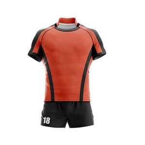 Conjunto de Uniforme de Rugby Sublimado Personalizado, Unisex para Adultos, Camiseta Transpirable para Hombre con Pantalones Cortos Deportivos, Venta al Por Mayor - Product Image 3