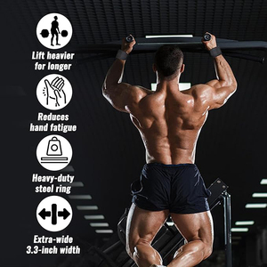 Heavy-Duty Wrist <b>Straps</b> <b>for</b> Fitness Hard Pull Wrist <b>Lifting</b> <b>Strap</b> Anti-Slip Silicone Sport Protection Safety - Product Image 4