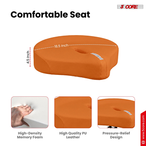 5 Core Iron + PU Leather Keyboard Instrument <b>Stand</b> Padded 4.5" Pressure Relief Ergonomic Swivel Adjustable 25.5 Inch <b>Music</b> - Product Image 2
