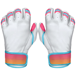 Gants de frappeur de baseball en cuir Cabretta personnalisés, manchette courte, logo personnalisé, haute adhérence, antidérapants, souples, légers, pour l'entraînement et l'équipe - Product Image 1