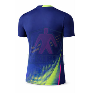 เสื้อยืดกีฬาแขนสั้นผู้ชายทรงสปอร์ตผ้าโพลีเอสเตอร์ 100% ระบายอากาศได้ดี พร้อมพิมพ์ลายตามสั่ง - Product Image 5