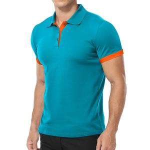 Polo moderne pour homme coupe classique, style ajusté, manches courtes, col à 3 boutons et design épuré - Product Image 6