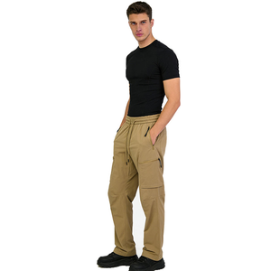 Pantalon de jogging personnalisé pour homme, ample, en coton uni, avec doublure polaire respirante et séchage rapide, coupe évasée - Product Image 1