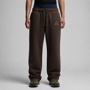 Wholesale Price 100% Cotton Canvas Casual Comfortable Straight Wide Leg Mid Waist Breathable Eco-Friendly Fleece Heavyweight - Product Image 1