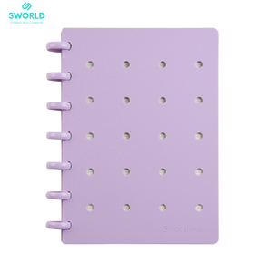 โรงงาน SWORLD ขายส่งสมุดโน้ตแบบดิสก์ A5 ปก PP 160 หน้า เติมกระดาษได้ สมุดบันทึกแบบใบหลวม รับผลิตแบบ OEM ODM - Product Image 6