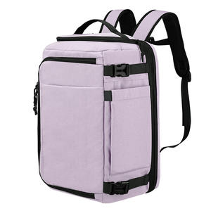 Mochila de Viaje Morada Resistente al Agua con Múltiples Bolsillos, Bolsa de Equipaje de Mano - Product Image 1