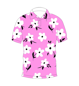 Camisa Polo con Estampado Floral de Margaritas Rosas para Hombre, Camiseta de Verano de Manga Corta, Cuello Casual con Botones, Transpirable y Ligera - Product Image 4