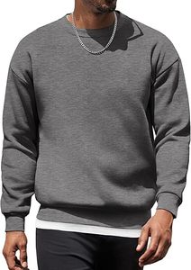 เสื้อสเวตเชิ้ตผู้ชายแบบคัสตอม คอวี ผ้าฝ้าย ขนแกะ มีลายปักและสกรีน - Product Image 4