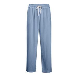 Pantalon gaufré texturé pour homme, taille à cordon de serrage, couleur unie, coupe large, ample, léger, respirant, pour la randonnée, collection automne - Product Image 5