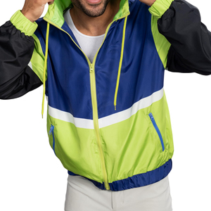Chaqueta Cortavientos Urbana para Hombre, Estilo Urbano, con Capucha, Ligera, a Prueba de Viento, para Correr - Product Image 3