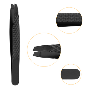 Pince à épiler professionnelle Stahlmann Pro de haute qualité avec logo personnalisé, en acier inoxydable, lisse et dentelée, fine, durable, prise en main parfaite - Product Image 4