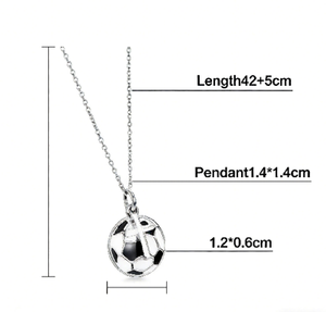 Collier de football personnalisé, pendentif, bijoux, fabricant OEM ODM, cadeau sportif personnalisé de haute qualité pour les fans, les équipes, les clubs, vente en gros - Product Image 3