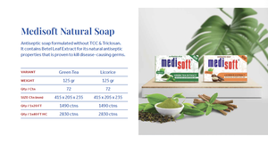 Wholesale High Quality Medisoft Natural Bar <b>Soap</b> Solid with Betel Leaf Extract for All Skin Type Body Wash Daily Hygiene - Product Image 2