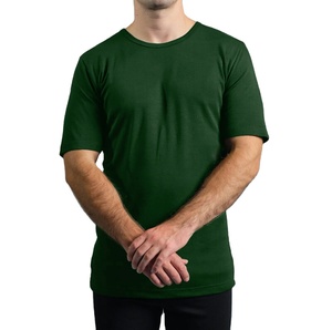 Camiseta de algodón 100% de diseño sostenible, color liso, buena calidad, ligera, para uso en exteriores, material suave, para hombre. - Product Image 2