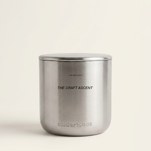 Modern Minimalist Stainless Steel <b>Candle</b> Jar With Airtight Lid Reusable Metal <b>Candle</b> Container for Scented Soy <b>Candles</b> For <b>Gifts</b> - Product Image 4