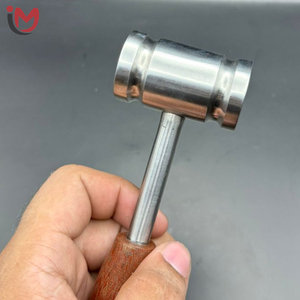 Maillet chirurgical orthopédique en acier inoxydable avec manche en bois, instrument manuel de classe I - Product Image 3