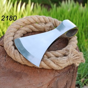 Custom Hand Forged Carbon Steel Tomahawk <b>Axe</b> Head Tactical Viking <b>Axe</b> Blank <b>Camping</b> Survival Hatchet Rose Wood Handle Industrial - Product Image 1