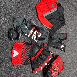 เสื้อฮู้ดดี้พิมพ์ลายตามสั่งและชุดเซ็ตสำหรับผู้ชายไซส์ใหญ่ ชุดยูนิฟอร์มเชียร์ลีดเดอร์แบบซิป 7on7 พร้อมโลโก้ด้านหน้า - Product Image 2