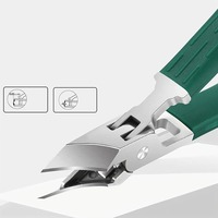 Coupe-ongles en acier inoxydable, lame incurvée, outil de manucure de précision, coupe-cuticules, portable, utilisation pour adultes, ergonomique