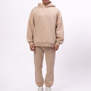 Haute qualité 100% coton hommes hiver décontracté surdimensionné survêtement couleur personnalisée vêtements de sport maternité confortable lavage à l'acide - Product Image 1