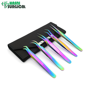 Professional Surgical Equipment Manufacturer <b>Eyelash</b> Extension Tweezers Set for Lash <b>Application</b> - Product Image 2