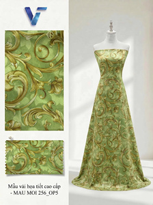 Tissu satiné latin imprimé floral 100% polyester 58/60 pouces Léger Respirant Vêtements unisexes Robe de cérémonie spéciale mariage - Product Image 4
