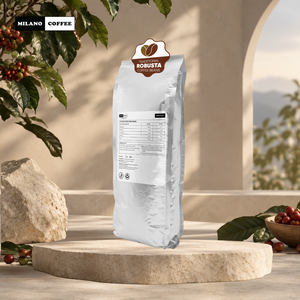 Granos de café Robusta marrón vietnamita recién tostado de alta calidad con estándar de exportación de sabor amargo - Product Image 4
