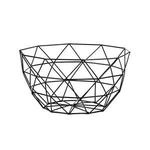 Panier à fruits décoratif en métal de qualité supérieure pour le rangement sur comptoir à la maison, avec un design équilibré et une texture lisse - Product Image 5