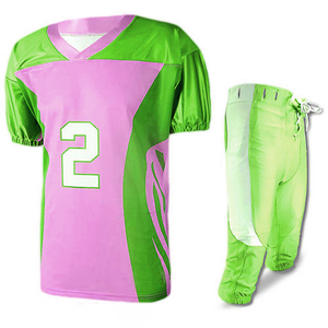 Conjunto de Uniforme de Fútbol Americano Personalizado para Adultos, Talla Grande, Jersey Sublimado, Pantalones, Manga Corta, Unisex, Logotipo en la Espalda, Ropa de Fútbol para Equipo - Product Image 6