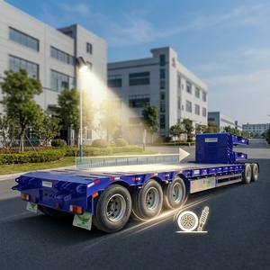 Semirremolque de Plataforma Baja de Alta Calidad a Precio de Fábrica, Semirremolque de Plataforma Baja de Servicio Pesado para Transporte de Equipos de Construcción y Carga Pesada - Product Image 5
