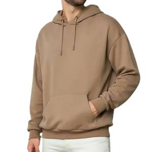 Sudadera con Capucha Amarilla para Hombre, Corte Regular, Felpa de Algodón, Informal, con Bolsillo Delantero, para Otoño - Product Image 3