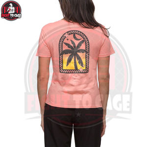 Camisetas de Mujer Transpirables de Algodón Estampado para Verano, Ecológicas, Precio al por Mayor, Calidad Premium, Servicio OEM Personalizado, Corte Regular - Product Image 2