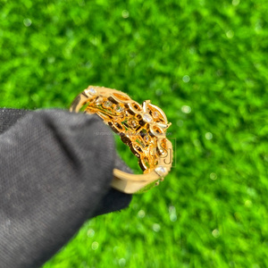 Anillo de Boda Minimalista Personalizable Chapado en Oro de 14K, Joyería Fina con Diamantes Naturales en Engaste de Pavé, Lujo para Mujeres y Niños - Product Image 5