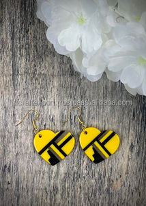 Classique entendre forme résine fait à la main mutly couleur boucle d'oreille pour anniversaire fiançailles cadeau fête mariage par rfcrafts - Product Image 2