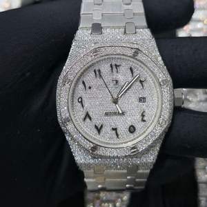 Luxury <b>Diamond</b> Hip Hop Automatic Movement Luxury <b>Watches</b> VVS1 Bussdown Moissanite <b>Watch</b> Iced Out for Men with Box - Product Image 1