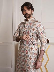 Conjunto de Kurta y Pijama Étnico para Hombre, Ropa para Bodas y Fiestas - Product Image 2