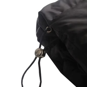 Autumn Winter Wholesale OEM Solid Color Casual Loose Warm Windproof Hooded Women's Puffer <b>Jacket</b> Reversible Nylon Feathers - Product Image 3