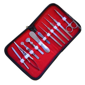 Ensemble d'instruments chirurgicaux professionnels en acier pour la chirurgie du chalazion, 11 pièces, certifié CE, micro-outils ophtalmiques, étui, usage hospitalier - Product Image 3