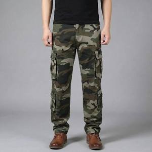 Pantalon cargo camouflage pour homme, personnalisable avec logo, en toile, style streetwear décontracté, utilitaire pour l'extérieur, vente en gros - Product Image 6