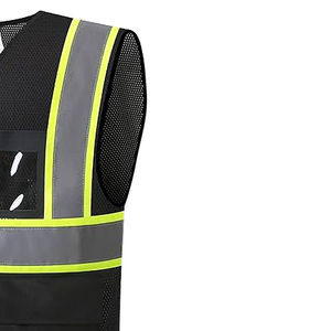 Chaleco de Seguridad de Alta Visibilidad sin Mangas para Hombre, Marca Dynamo Gears, Informal, para Verano, Chaqueta de Poliéster Transpirable de Alta Calidad - Product Image 1