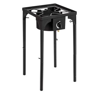 Fornello a Gas Propano ad Alta Pressione, Singolo Bruciatore 75000 BTU, per Campeggio e Patio, Portatile con Bruciatore in Ghisa e Materiale in Titanio - Product Image 3