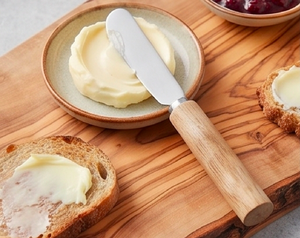 Stainless Steel <b>Cheese</b> <b>Knife</b> <b>Set</b> With Wooden Handles Durable Sharp Elegant Design Perfect For Home Kitchen And Dining Use - Product Image 5