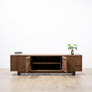 Meuble TV contemporain de luxe en teck massif sur mesure, console de rangement écologique pour salon, fournisseur de meubles pour la maison aux États-Unis - Product Image 3