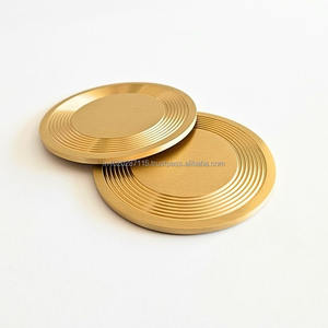 Posavasos de metal con base antideslizante para mesa de mármol de vidrio de madera comedor sala de estar Cocina Oficina restaurante uso diario - Product Image 3