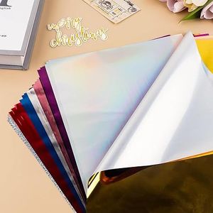 Briartw Carta per Stampa a Caldo 20x29cm, Confezione da 50 Fogli, Carta Reattiva per Stampanti Laser, per Artigianato e Album Fai-da-Te - 16 Colori Assortiti - Product Image 2