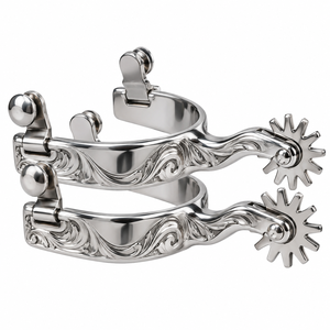 Éperons d'équitation réglables pour une conduite confortable avec articulation fine, accessoires équestres, équipement pour chevaux, éperons d'équitation - Product Image 1